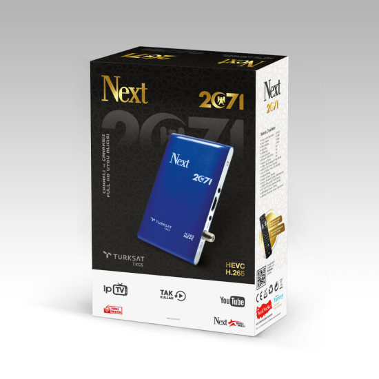 Next 2071 HD Mini Uydu Alıcısı (İnternet Tv Hevc H.265)