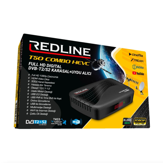 Redline T50 Combo HD Cable (Karasal/Terrestrial) Alıcı