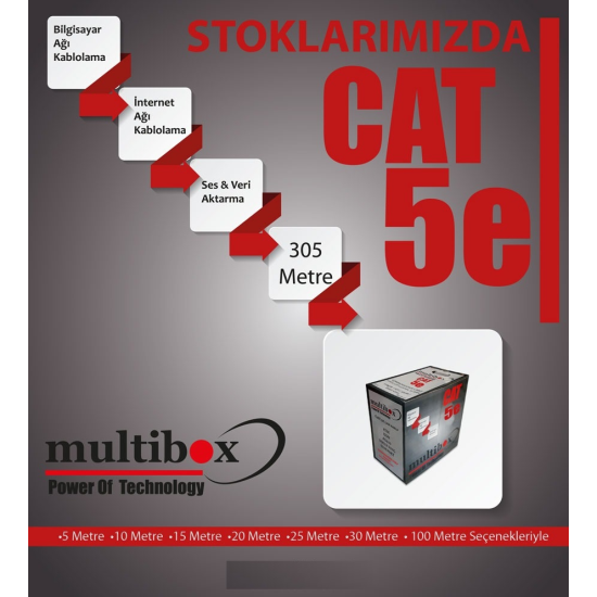 Multibox 300 Metre Cat5 Kablo