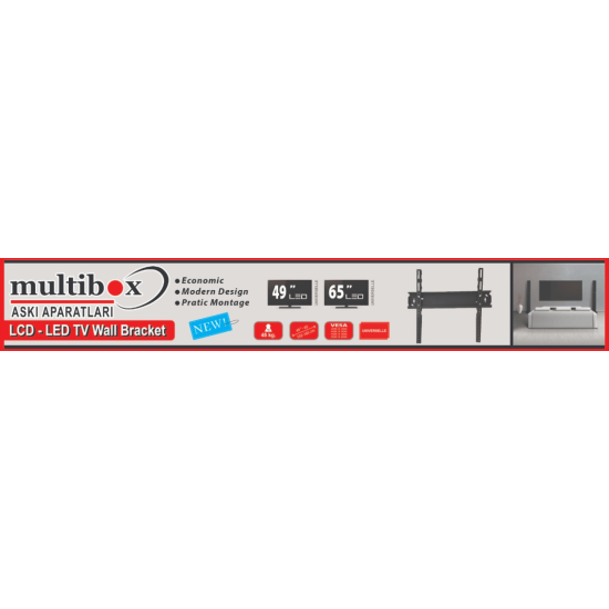 Multibox Mbs 49"/65" Sabit Askı Aparatı