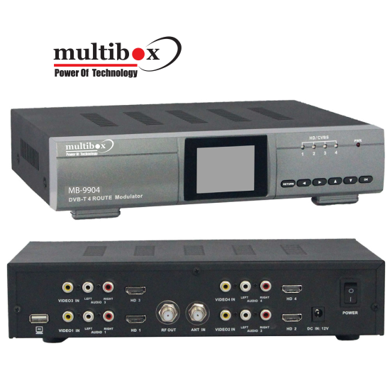 Multibox Mb 9904  4 Kanal HD Modülatör Encoder ( DVB T - Hdmi giriş RF Çıkış )